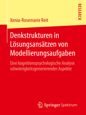 cover image of Denkstrukturen in Lösungsansätzen von Modellierungsaufgaben